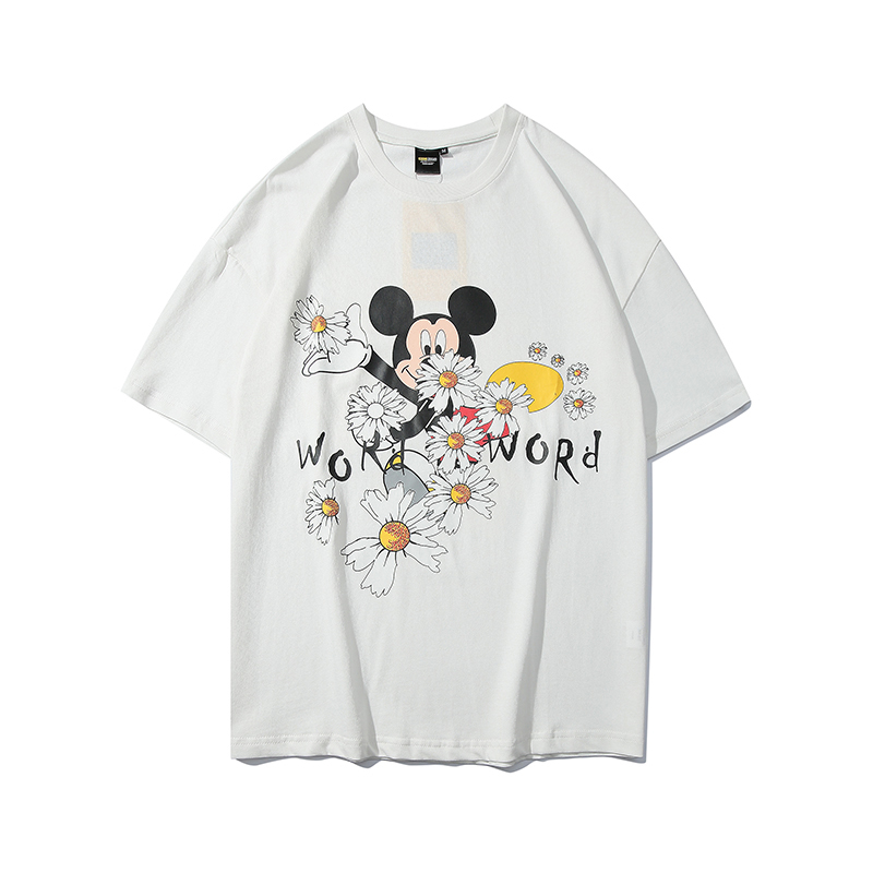 men's Mickey cartoon little daisy graphic t shirt ユニセックス 男女兼用コミックミッキー