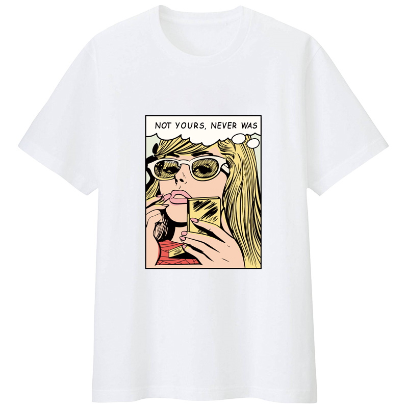 Women's Humor text pattern Primant T-shirt ユニセックス男女兼用not