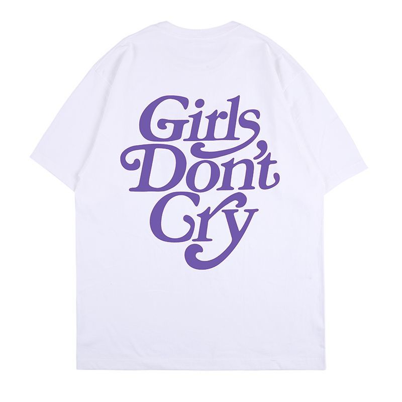 New NAGRI round neck girls don't cry printing short-sleeved T