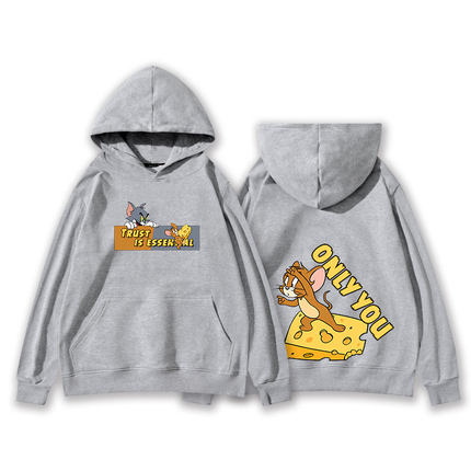 Tom and Jerry ME TO ONLY YOU hoodie ペアやファミリーで トム 