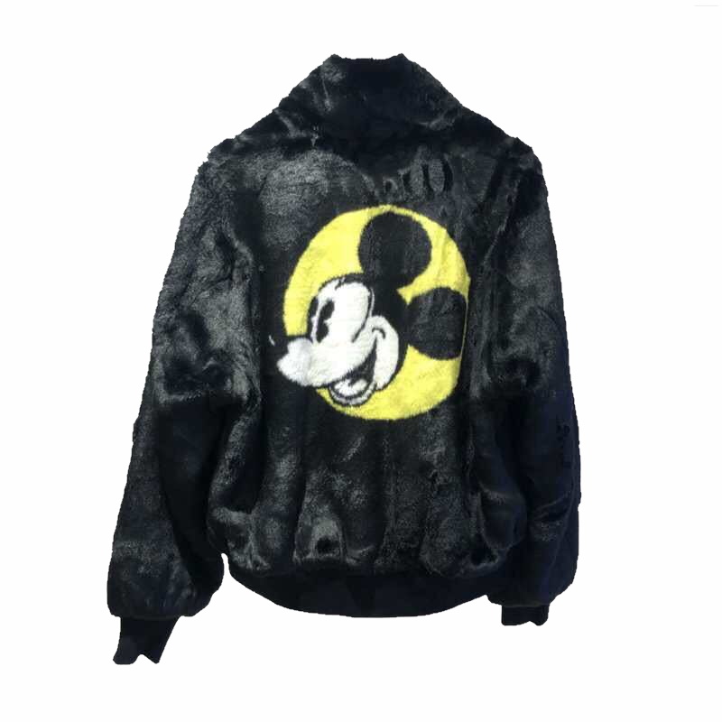 Mickey Mouse Imitation fur Blouson jacket ミッキーマウスフェイク 