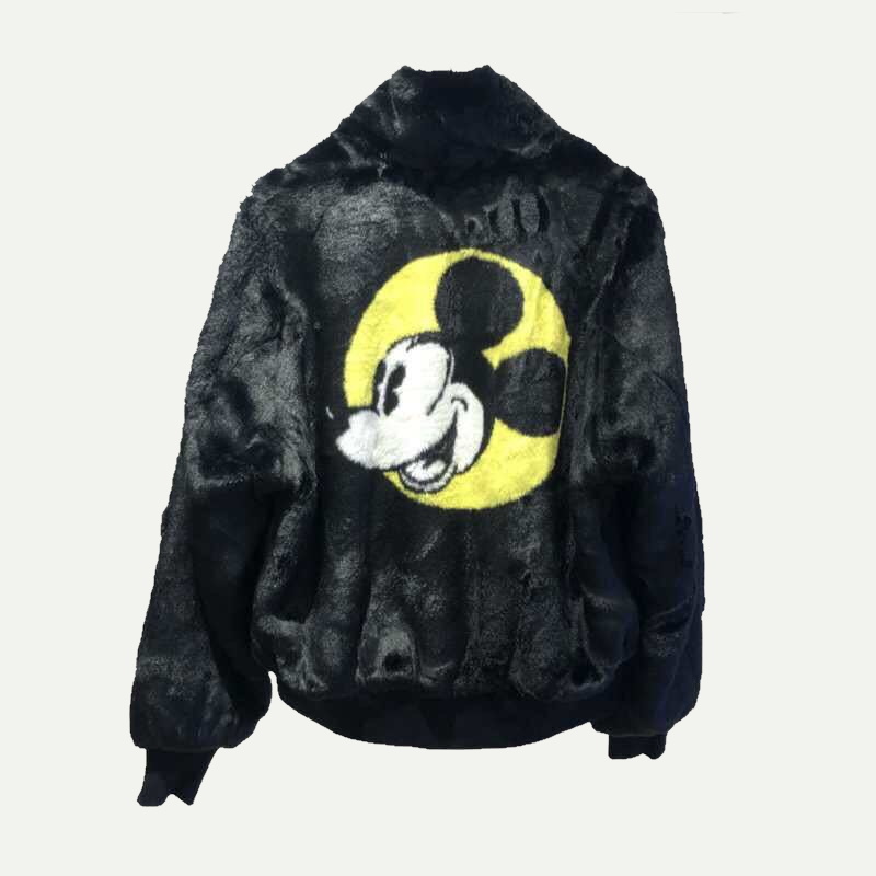 Mickey Mouse Imitation fur Blouson jacket ミッキーマウスフェイク 