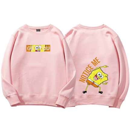 men's SpongeBob unisex Big Star Joint Sweater ユニセッ クス男女