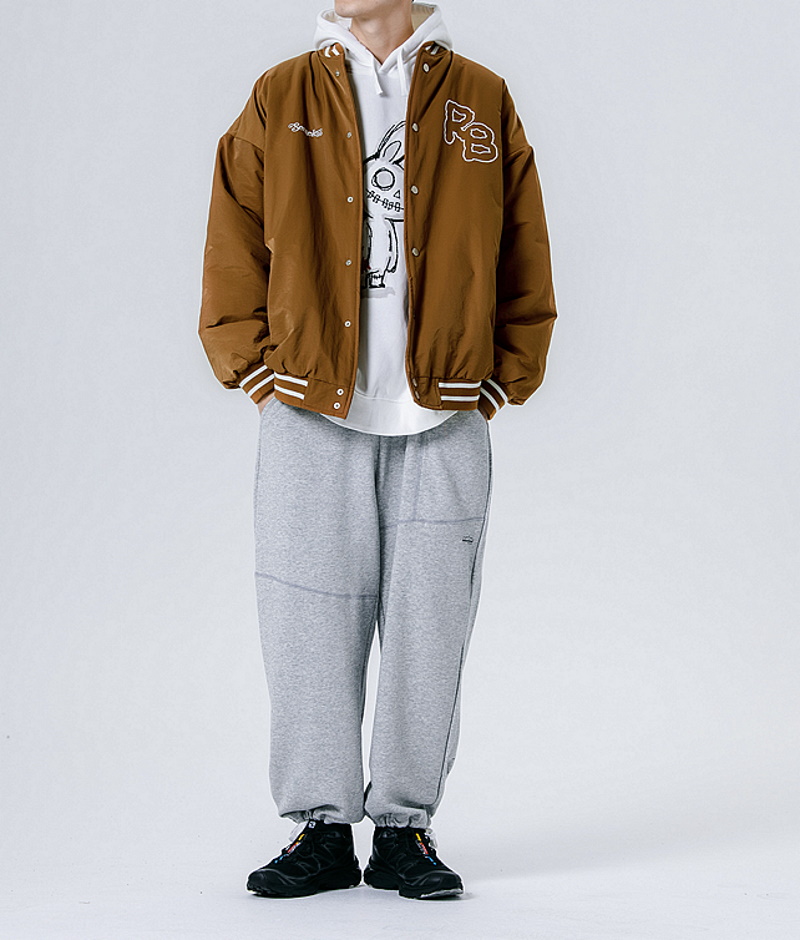 SENSELESS bear padde Embroidery baseball uniform jacket men and 