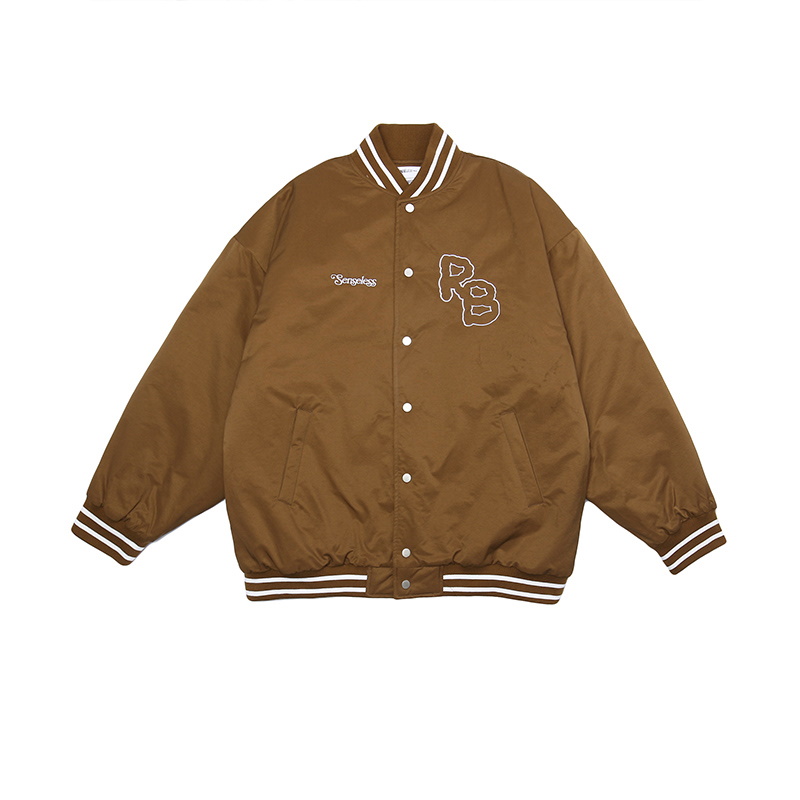 SENSELESS bear padde Embroidery baseball uniform jacket men and 
