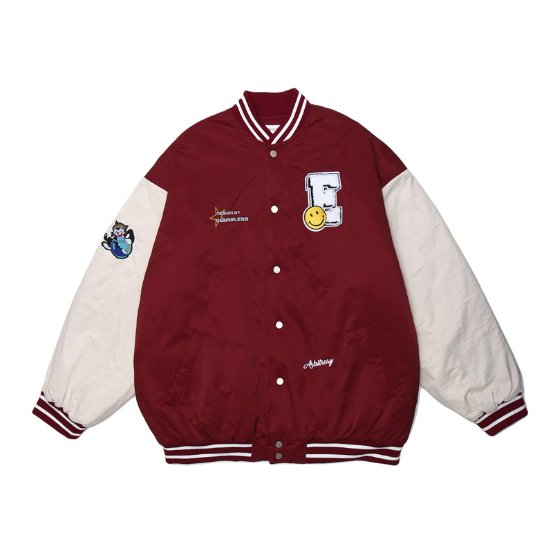 cotton clothing SENSELESS Embroidery baseball uniform jacket men 