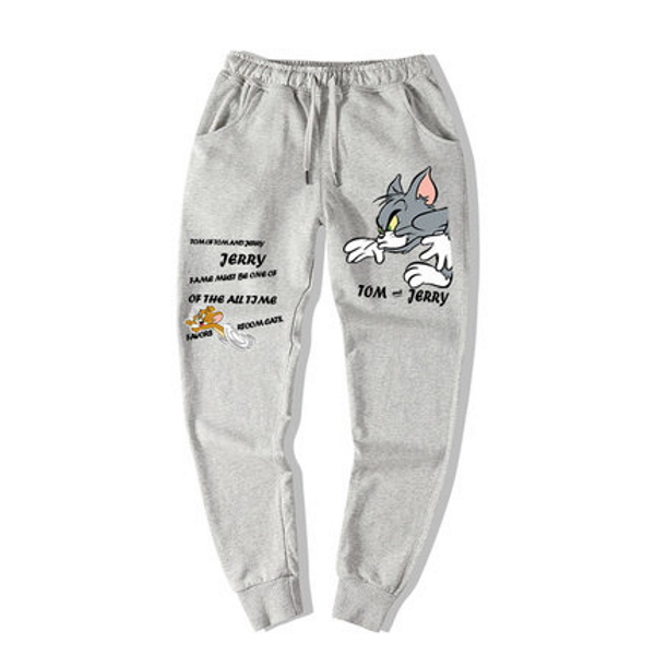 Tom and Jerry Logo Print Sweat Pants トムとジェリー トム＆ジェリー