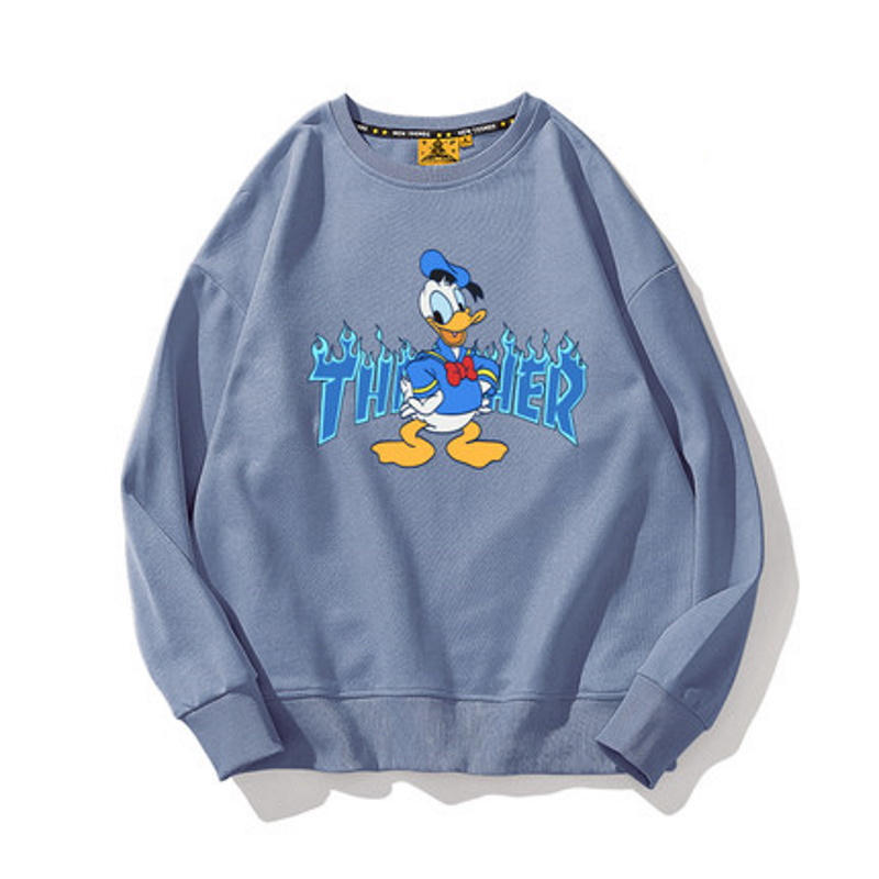 Unisex Mickey Mouse  Flower Sweat Pullover 男女兼用ミッキーマウス＆ドナルドダック＆フラワー3デザイン スウェットプルオーバープリントスウェットトレーナー