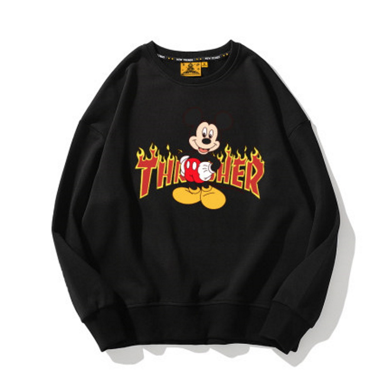 Unisex Mickey Mouse & Flower Sweat Pullover 男女兼用ミッキーマウス 