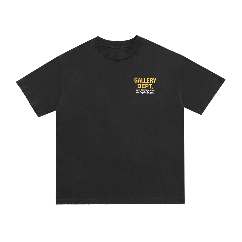 Unisex Gallery Dept Drive Thru T-shirt 男女兼用ドライブスルーダメージ半袖Tシャツ