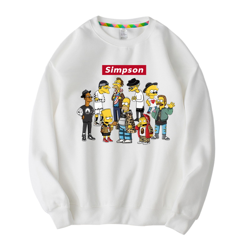 Unisex Simpson Family paint Pullover Sweatshirt sweater ユニセックス 男女兼用