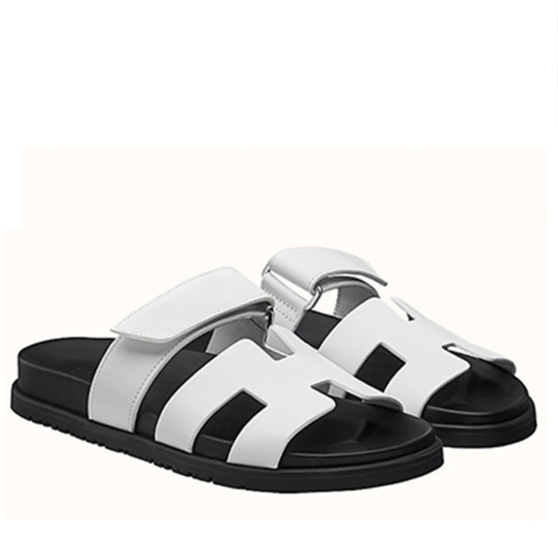 thick bottom Velcro sandals and slippers shoes Hマークレザー 