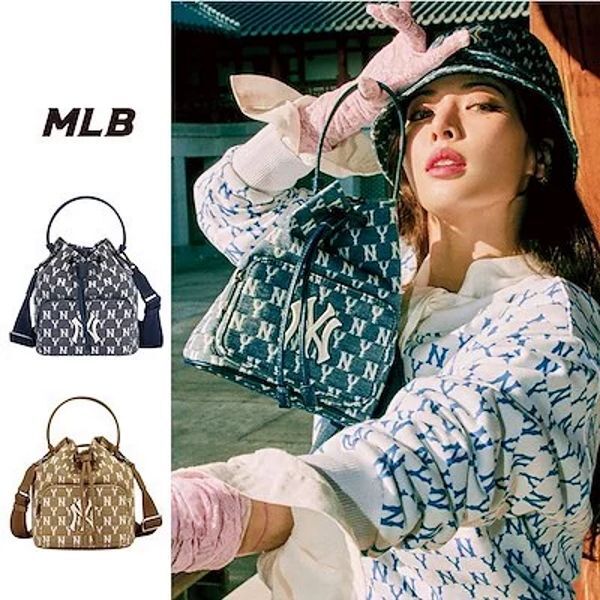 MLB Korea Monogram Jacquard Hobo Bag