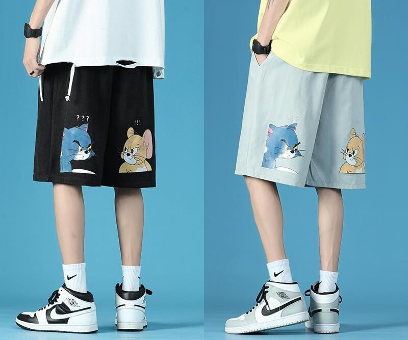 Tom and Jerry Half Pants ユニセックストム＆ジェリ トムとジェリーハーフパンツ ショートパンツ