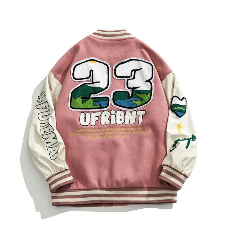 23 Numbering embroidery Stajan baseball uniform jacket blouson ユニセッ クス