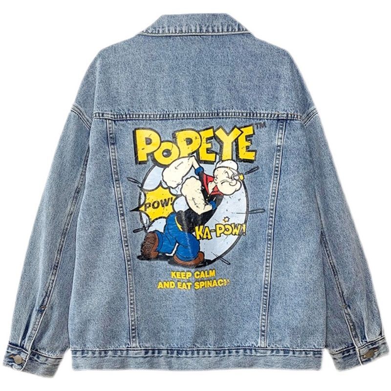 Popeye Print Denim G Jean Jacket ポパイプリントデニムGジャン デニムジャケット