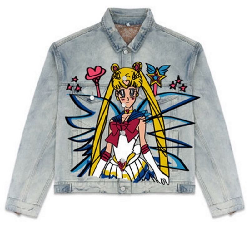 Graffiti Sailor Moon Lip Style Denim G Jean Jacket セーラームーン