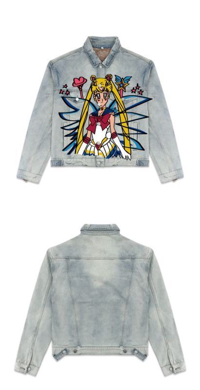 Graffiti Sailor Moon Lip Style Denim G Jean Jacket セーラームーン