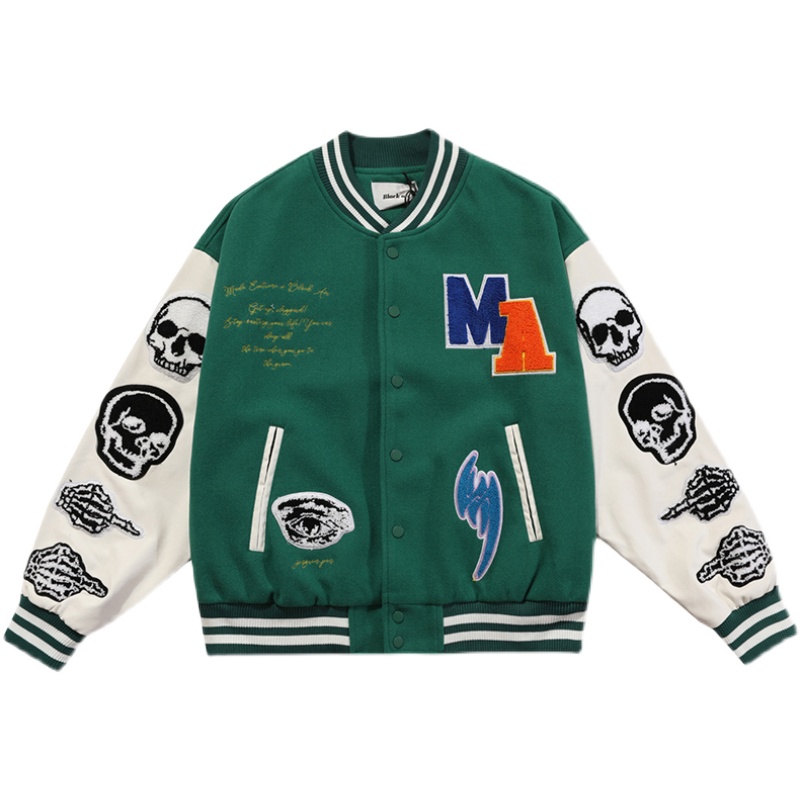 スカル スカルボーン ma-1 スタジャン