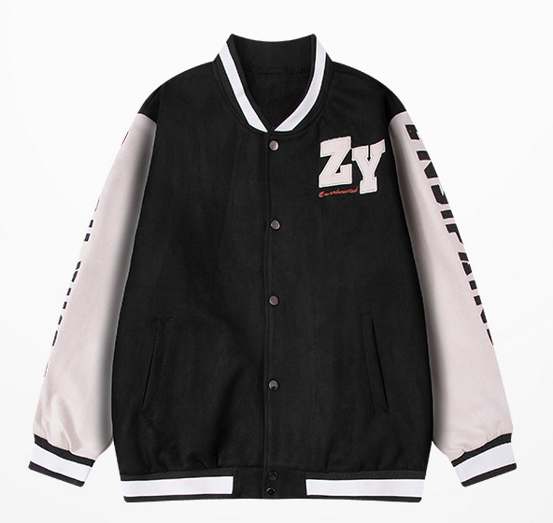 ZY logo baseball uniform jacket blouson ユニセックス 男女兼用 ZYロゴ スタジアムジャンパー スタジャン  MA-1 ボンバー ジャケット ブルゾン
