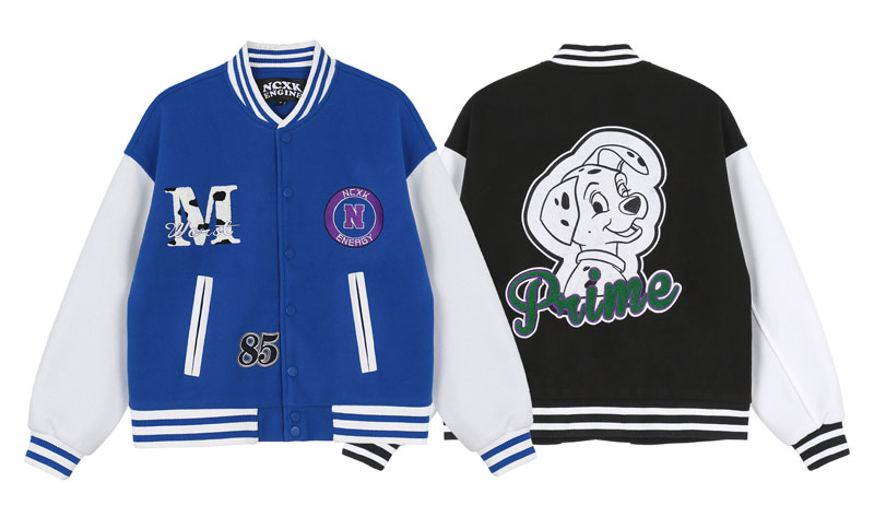 101 dogs dalmatian embroidery baseball uniform BASEBALL JACKET 