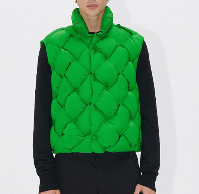 Quilted down vest Jacket 編み込みキルティング ダウン ベスト ジャケット