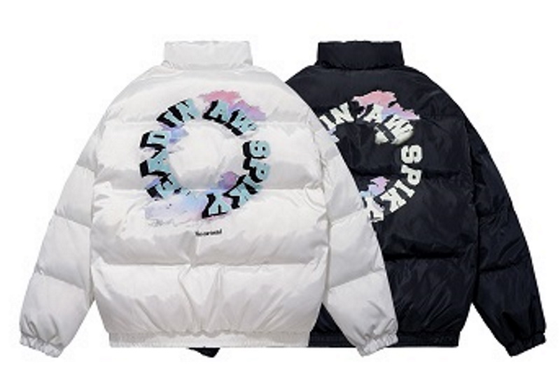 Circle alphabet logo print down jacket blouson ユニセックス 男女