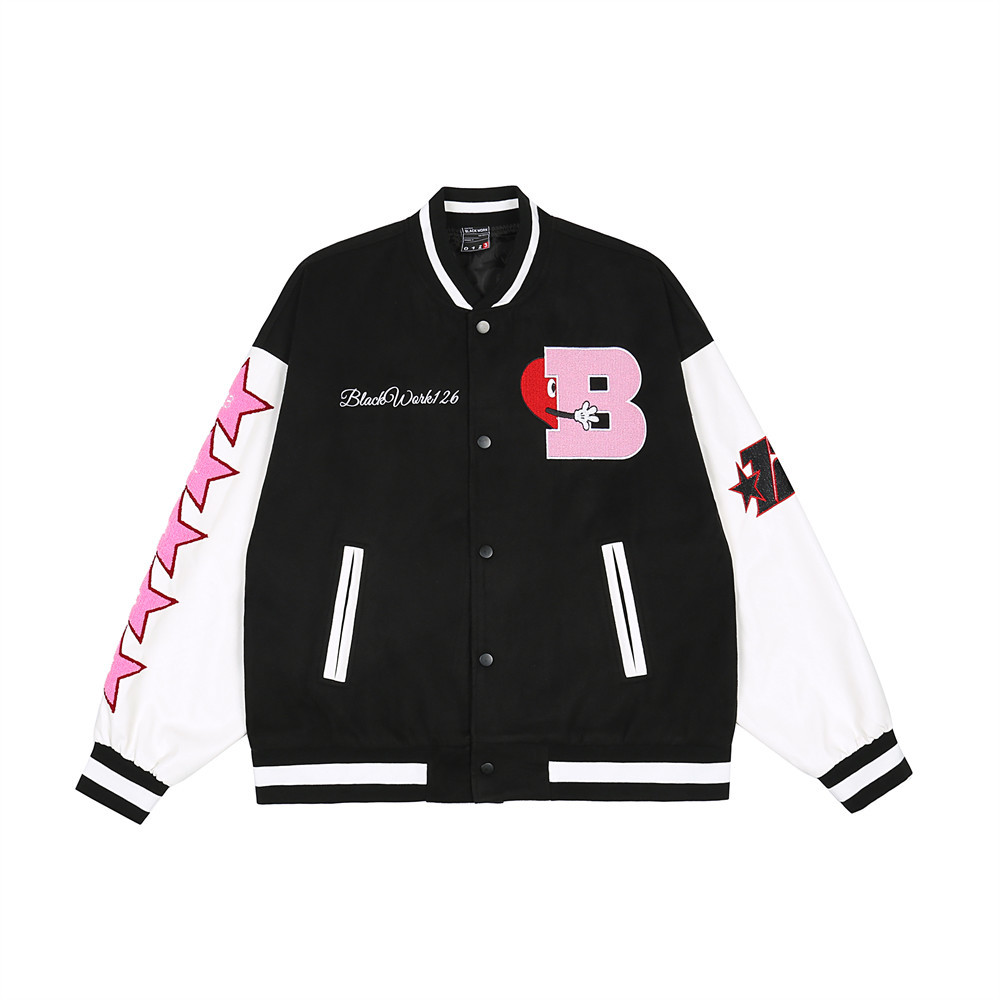 Broken Heart  Band Aid embroidery BASEBALL JACKET baseball uniform jacket  blouson ユニセックス 男女兼用ブロークンハート＆バンドエイド刺繍スタジアムジャンパー スタジャン MA-1 ボンバー ジャケット ブルゾン