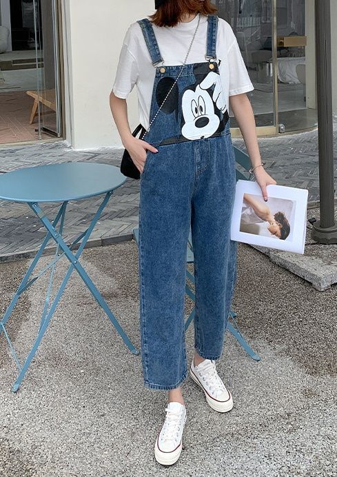 Mickey Mouse Denim Overalls ミッキーマウス ミッキーデニム