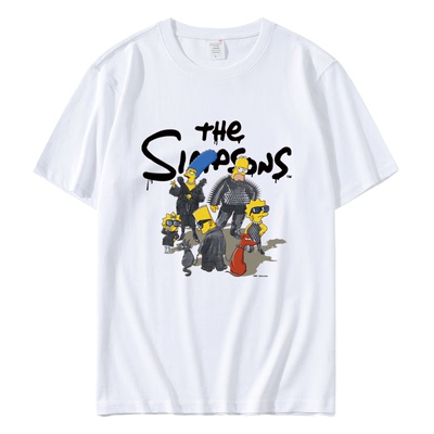 22SS Unisex Simpson The Simpsons Family Tshirts 男女兼用 