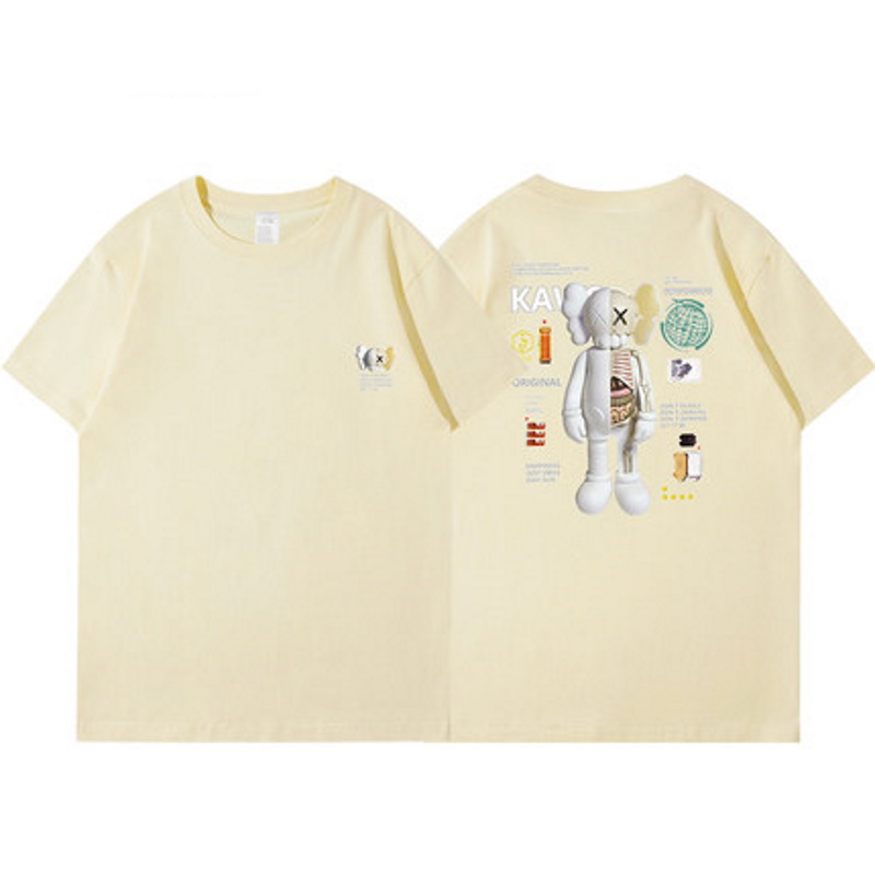 kaws Human body model short sleeve t-shirts ユニセックス 男女兼用 ...