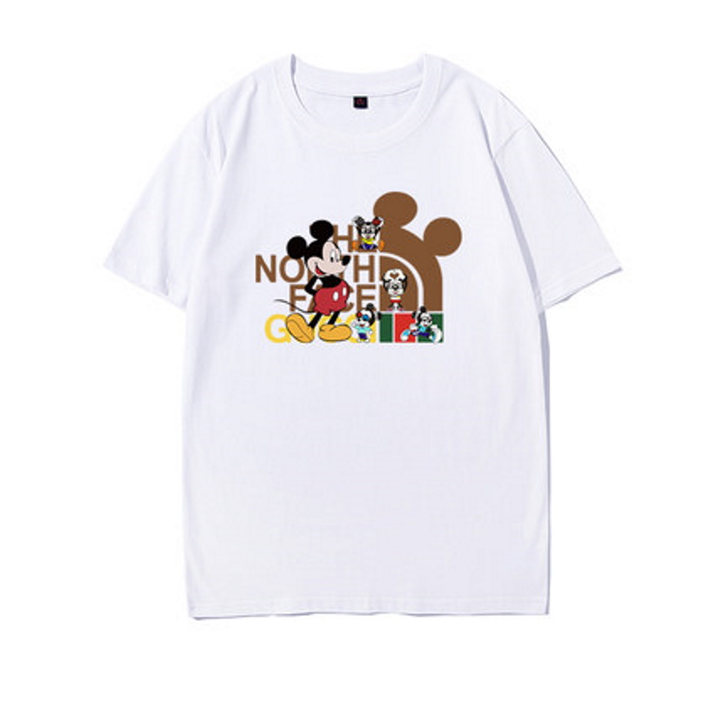 Mickey Mouse Face Print T-shirt ユニセックス男女兼用ミッキーマウス 