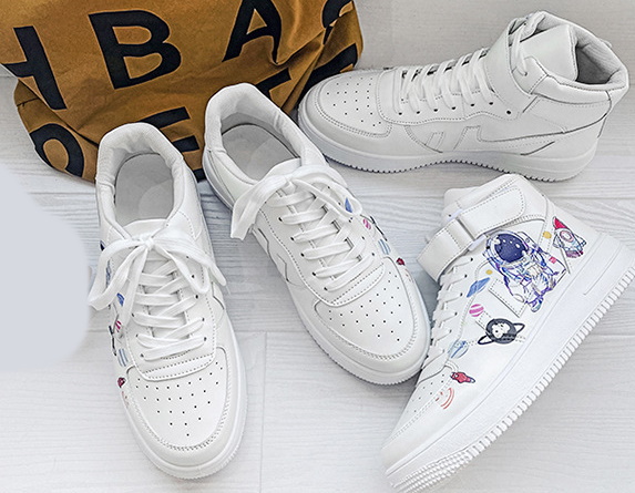Men's Rabbit x kaws high and low cut leather sneakers ユニセックス 