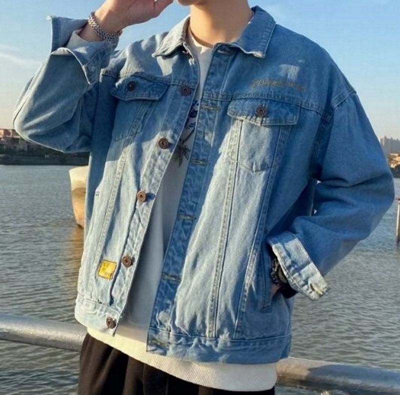 Half & Half kaws G Jean denim jacket ユニセックス 男女兼用 ハーフ