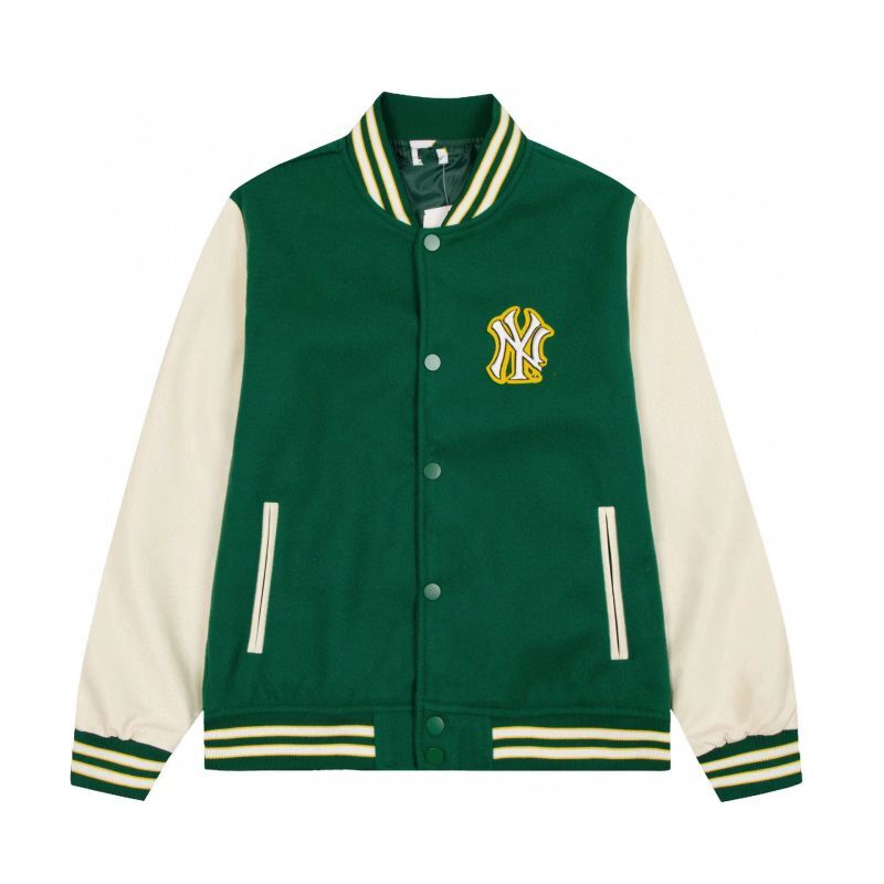 color-block MLB NYE embroidery baseball uniform jacket blouson