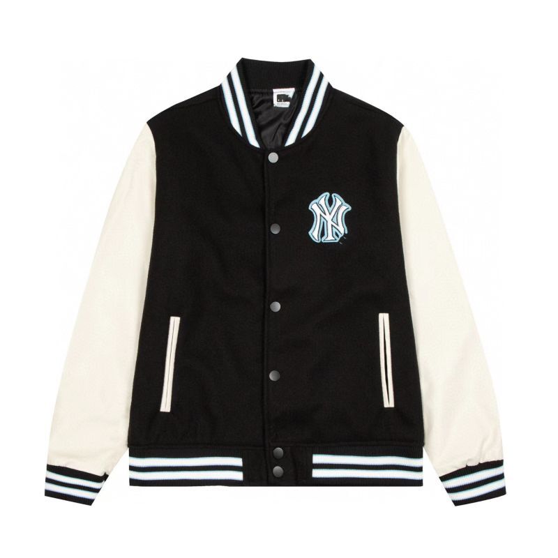 color-block MLB NYE embroidery baseball uniform jacket blouson 