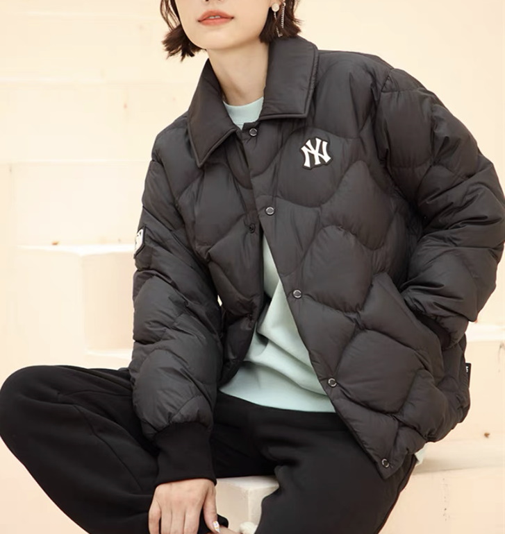 MLB NY diamond quilted down jacket coat blouson ユニセッ クス男女