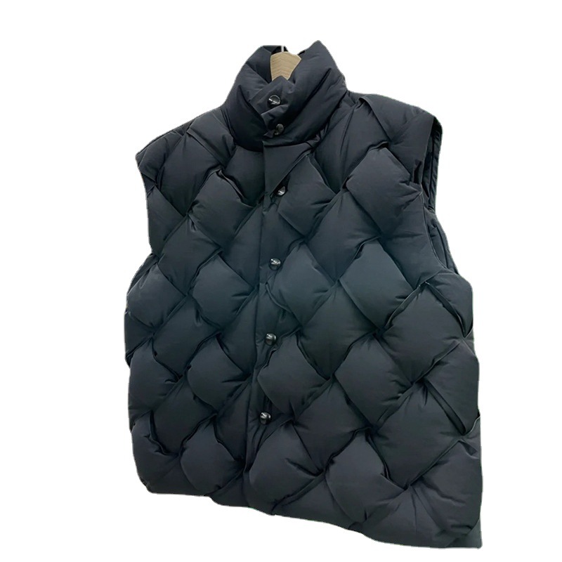 Quilted down vest Jacket 編み込みキルティング ダウン ベスト ジャケット