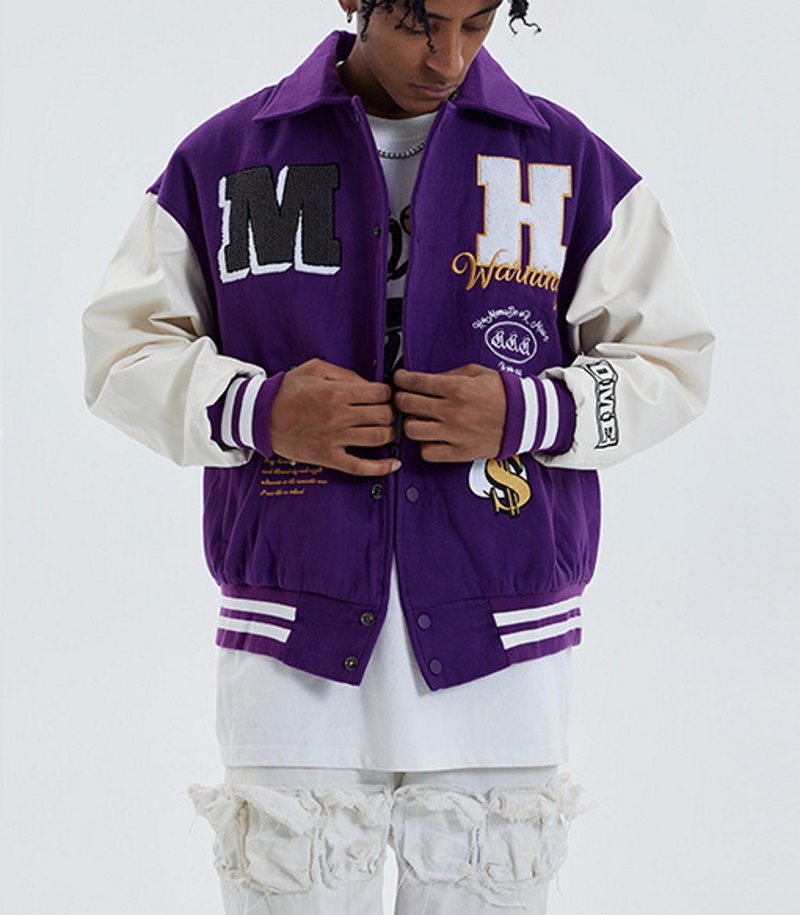 HOMEMADE HM Logo Dollar Angel embroidery jacket baseball uniform 