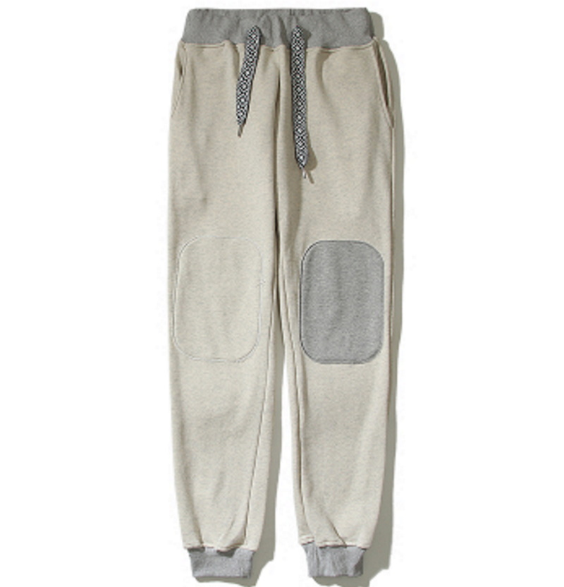 Unisex knee pads patchwork Sweat pants 男女兼用 ユニセックス 膝