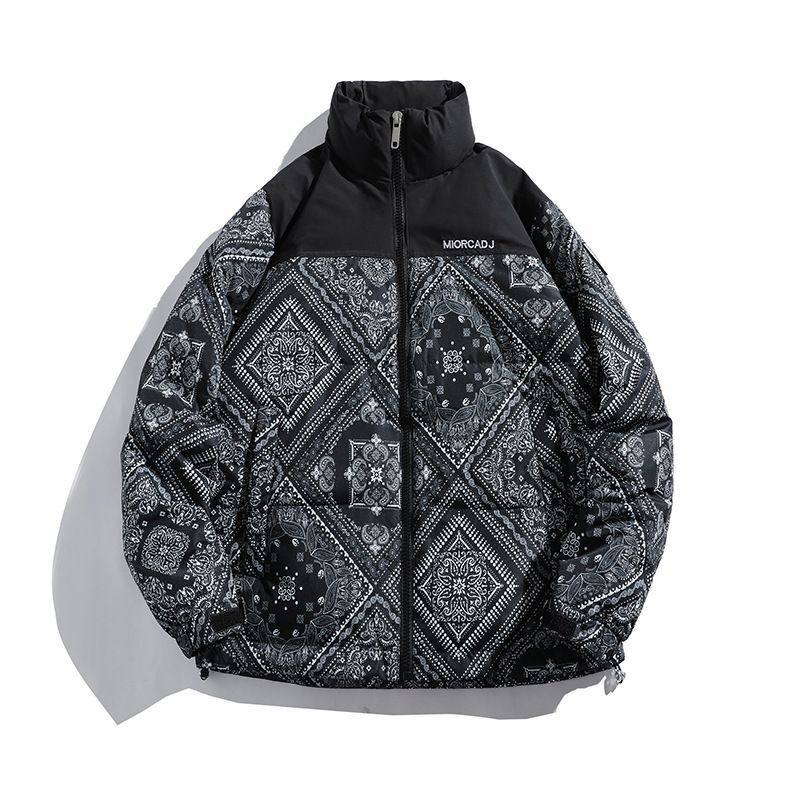 22 Paisley down jacket blouson ユニセックス 男女兼用 ペイズリー柄 バンダナ柄 グース ダウンジャケット ブルゾン