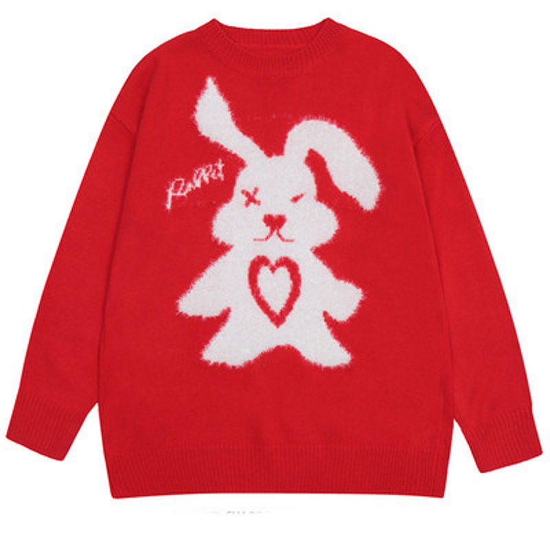 unisex rabbit braid sweater ユニセックス 男女兼用ラビットうさぎ編