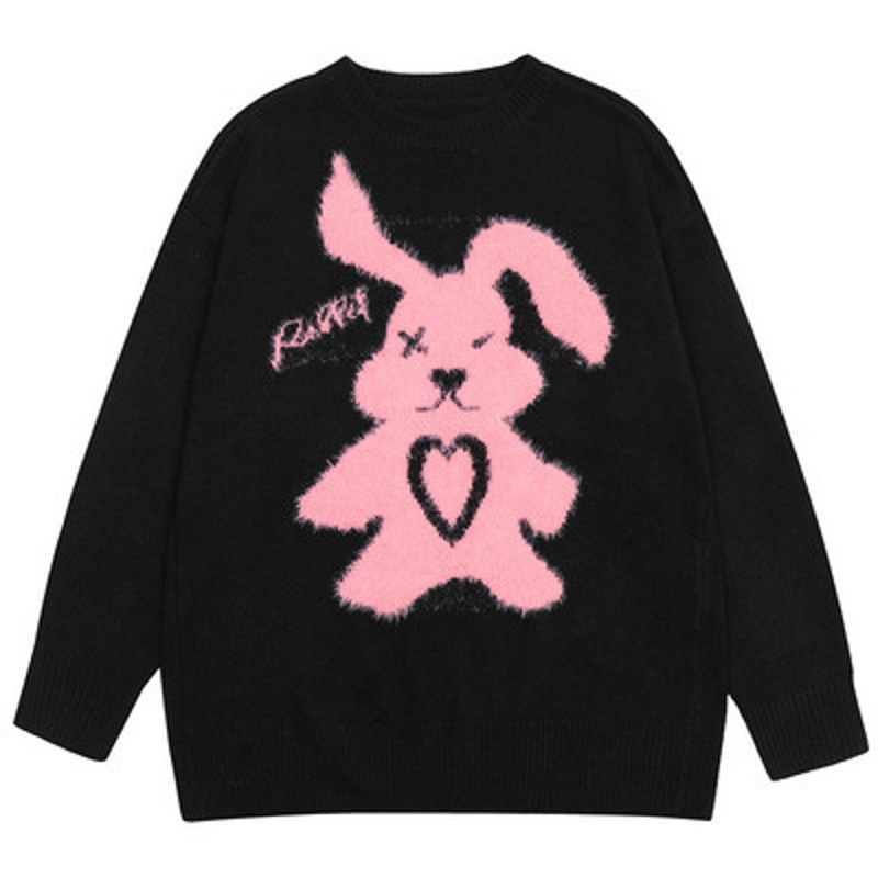 unisex rabbit braid sweater ユニセックス 男女兼用ラビットうさぎ編