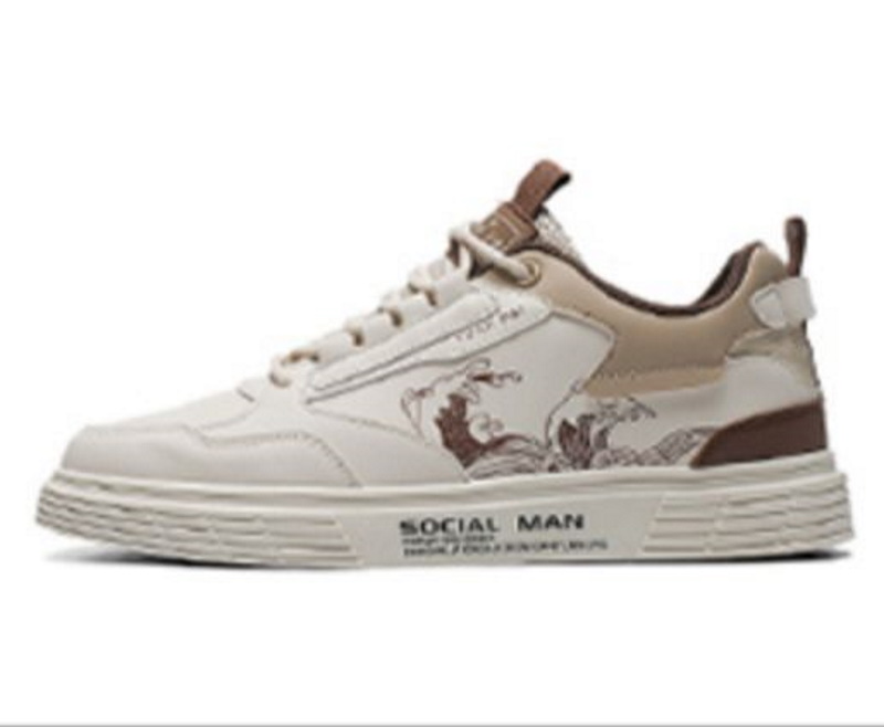 Unisex Mens Landscape wave ukiyo-e paintingprint sneakers
