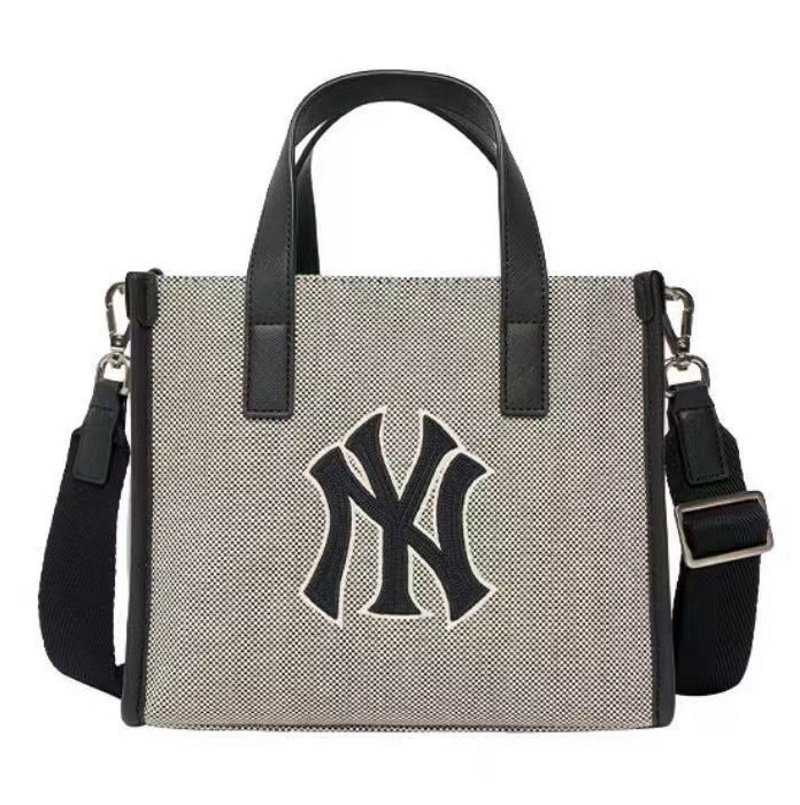 MLb counter embroidery tote shoulder bag Shopping bag 男女兼用ユニ