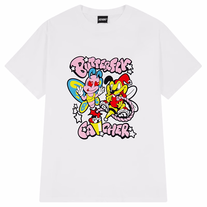 Costume Mickey Mouse & Bee print Short Sleeve T-shirt 　 ユニセックス男女兼用仮装ミッキーマウス＆ビー蜂プリントTシャツ