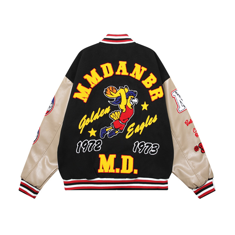 スタジャン Fordham Q.C. Made in U.S.A.（dunk bird embroidery  