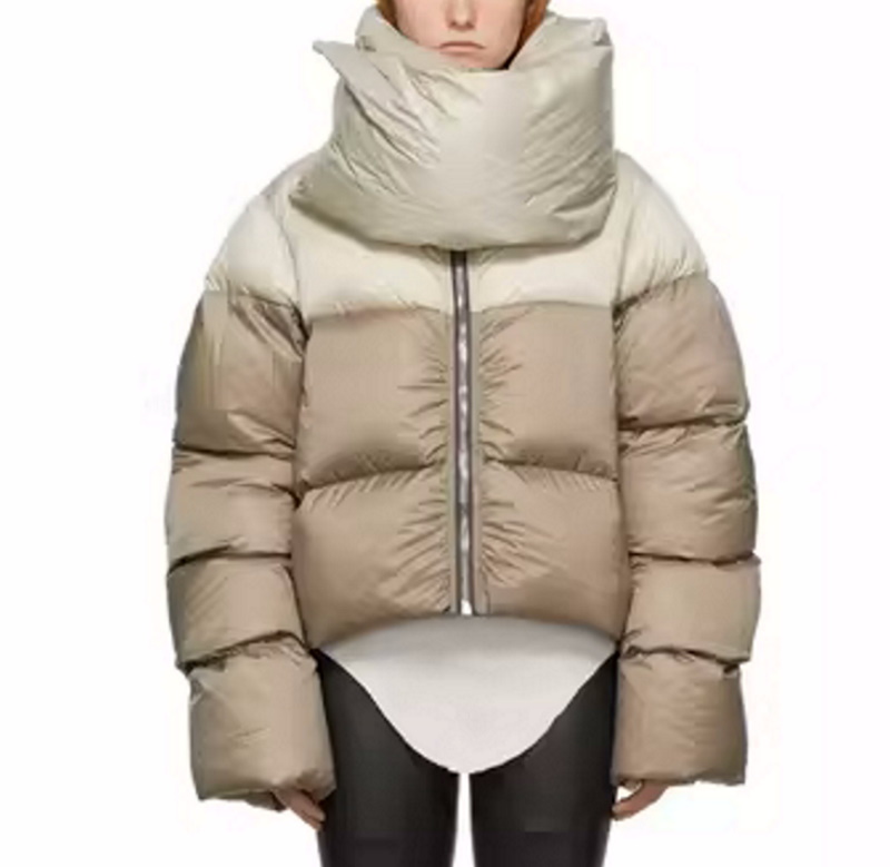 rubber scarf turtleneck scarf collar short length down