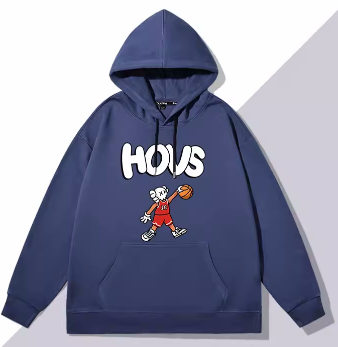 KAWS×Basketball print Hooded Sweatshirt ユニセックス男女兼用カウズ×バスケットボールプリントフーディパーカー