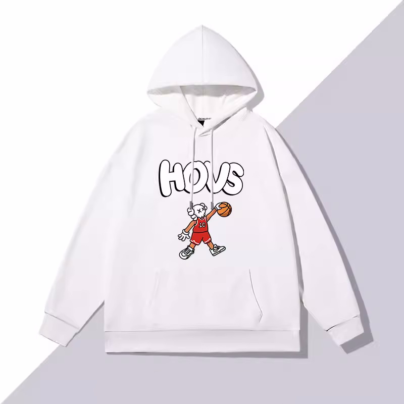 KAWS×Basketball print Hooded Sweatshirt ユニセックス男女兼用カウズ×バスケットボールプリントフーディパーカー